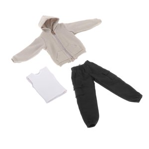 Bothyi - Figura De Hombre A Escala 1:12, Ropa De Moda Para Figuras De Acción Masculinas De 6 Pulgadas, Disfraz Negro