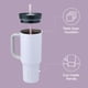 thumbnail image 2 of Vaso De Viaje De Acero Inoxidable De 1 2 L Con Tapa Color Morado Pajizo, 2 of 6