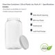 thumbnail image 4 of Frasco de almacenamiento de plástico CLEARVIEW CONTAINERS 3,8 L libre de BPA, 4 of 6