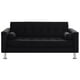 thumbnail image 1 of Sofa Retro 3c Felpa 12 Negro, 1 of 6