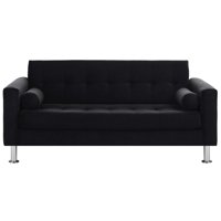 Bodevir - Sofa Retro 3C Felpa 12 Negro