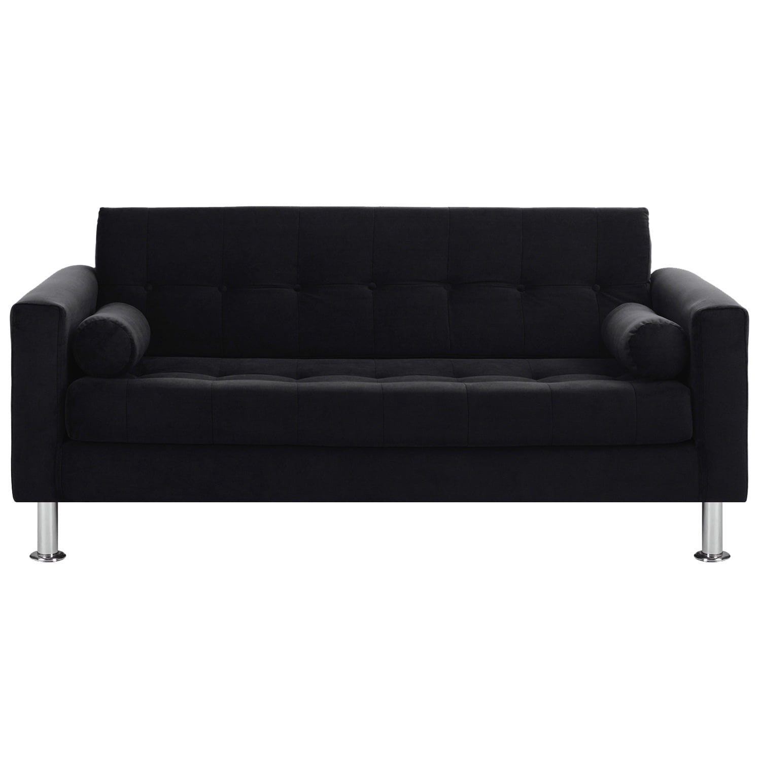 Bodevir - Sofa Retro 3c Felpa 12 Negro