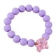 thumbnail image 1 of Pulsera De Cuentas Redondas De Dibujos Animados Para Niñas Juegos De Imaginación Princesa Púrpura, 1 of 5
