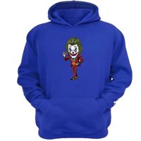 Genérico - Polerón Canguro The Joker Azul Talla S Unisex