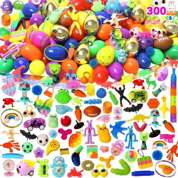 Huevos De Pascua Precargados 300 Unidades Con Juguetes En El Interior