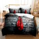 thumbnail image 1 of Real Print Boxing Duvet Quilt Cover Bedding PillowCase Double 3-Piece Bedding Set, 1 of 5