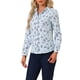 thumbnail image 1 of INSPIRE CHIC Camisa de Mujer con Botones, Estampado Floral Pequeño, Manga Larga, Cuello en Punta, Blusa de Oficina, Talla S, Azul Claro, 1 of 6