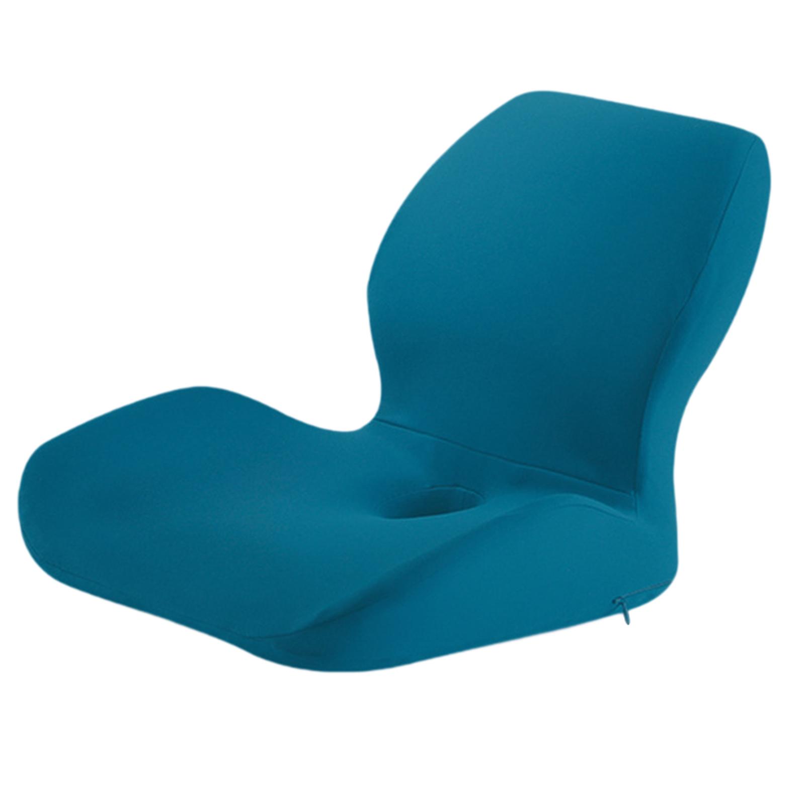 Ioensy - Cojín Elástico Para La Cintura Del Coche, Cojín Para Silla Para Ver La Televisión, Para Montar En El Coche, Color Azul