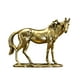 thumbnail image 1 of Colección De Figuras De Caballo, Adorno De Mesa Para Chimenea, Centro De Mesa De Oficina, Dorado, 1 of 3