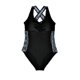 thumbnail image 1 of Traje de baño deportivo para busto grande estampado negro Talla M, 1 of 3