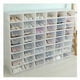 thumbnail image 5 of 10 Uds caja de zapatos gruesa caja de almacenamiento de estante de zapatos de plástico transparente, blanco, 5 of 5
