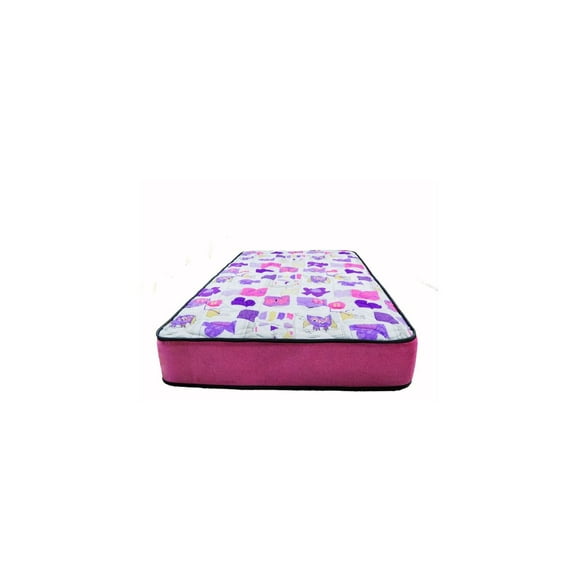 Colchon Niña Rosa Taurova Kids 1 plza Resortes Bonnell Espuma de Alta densidad