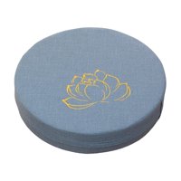 Magideal - Cojín De Meditación Redondo Con Cremallera Cojín De Asiento Cojín De Suelo Tradicional Lavable De 16 ""De Diámetro Para Dormitorio Oración Interior , Azul 10Cm