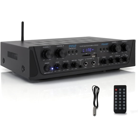 Amplificador Pyle PTA44BT 4 Canales 500W Bluetooth Hogar