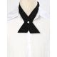 thumbnail image 4 of INSPIRE CHIC Corbatas de Lazo Ajustables para Mujer con Botón de Presión Sólido para Uniforme Escolar Negro Talla Única, 4 of 5