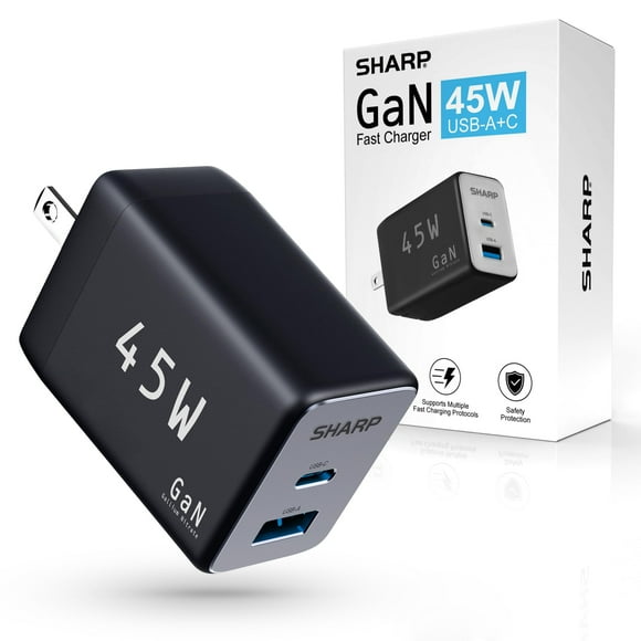Sharp Cargador USB C 45W Negro