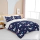 thumbnail image 4 of Purple Unicorn Full Bedding Set for Kids Boys Girls Glitter Galaxy Unicorn Duvet Cover 3 Piece Space Unicorn Comforter Cover, 4 of 5