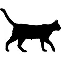 Rienda Libre Graphics - Decomural Walking Cat Animals Pets Pack Ws-33052