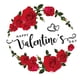 thumbnail image 3 of Etiqueta Engomada De La Ventana Del Día De San Valentín, Calcomanía Artística De Rosas Para Fiesta, Aniversario De Boda, Estilo B, 3 of 5