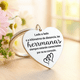 thumbnail image 3 of Llavero Hermanas en Acero Inoxidable Frase Sentimental Emotiva, 3 of 3