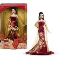 Muñeca De Moda Barbie Signature Lunar Del Año Nuevo Con Vestido Rojo