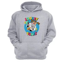 Genérico - Polerón Canguro Dibujos Animados Lt Gris Claro Talla S Unisex