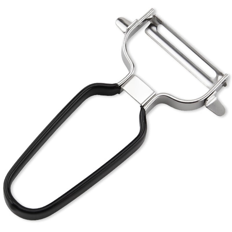 Xusx111 - Peeler, Se Adapta A Las Rondas De Verduras, Peeler Curvo, Acero Inoxidable, Todas Las Frutas Y Verduras, Caja Fuerte Para Lavavajillas (negro)