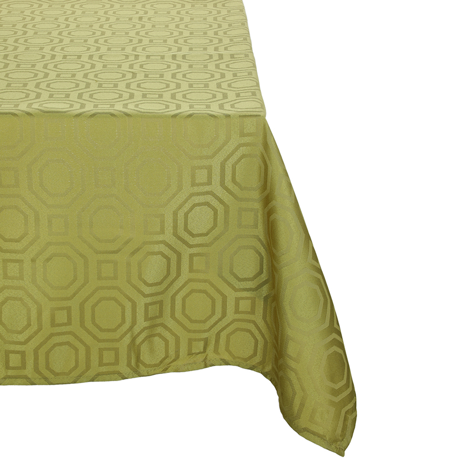 Sueno Blanco - Mentel Cuadrado Geometrico Color Verde Oscuro 150X150