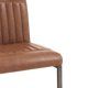 thumbnail image 4 of Set de 2 Bancos de Bar Ronan de Cuero PU Marrón de New Pacific Direct, 4 of 5