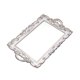 thumbnail image 2 of Bandeja Decorativa Con Placa De Espejo Retro Nórdico Para Bodas, Adornos Para El Hogar, Postre, Rectángulo Blanco, 2 of 5