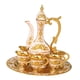 thumbnail image 4 of Juego De Cafetera Con Tazas, Juego De Agua Para Fiesta, Comedor, Sala De Estar, Dorado Y Blanco, 4 of 5