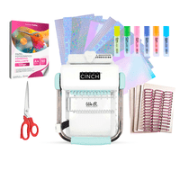 We R Memory Keepers - Kit Encuadernadora Cinch Menta + Papel Adhesivo + Planner A5