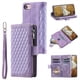 thumbnail image 1 of Premium Leather Flip Phone Case with Zipper Wallet for iPhone 14, 13, 12, 11 Pro Max, X, XS, XR, 8, 7, Plus SE 2020, 2022, 1 of 3