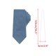 thumbnail image 2 of INSPIRE CHIC Corbata de mezclilla sólida para hombre con nudo propio, delgada y estrecha de 2.4" para boda, negocios, casual, talla única, azul claro, 2 of 5