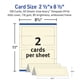 thumbnail image 5 of Tent Cards Avery 5914 Sure Feed 100 Ivory Láser/Inyección de tinta, 5 of 9