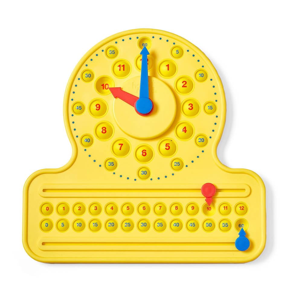 Reloj Sensory Bubble Popper Con Líneas Numéricas Hand2mind Para Niños