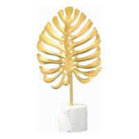 Genérico - Set De 2 Figura Hoja Escultura Decoración Moderna Jhn