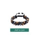 thumbnail image 4 of Pulsera de triple protección, auténtica obsidiana negra de ojo de tigre y hematita de 8 mm para hombres y mujeres. Pulseras curativas de cristal que traen suerte, prosperidad y felicidad., 4 of 5