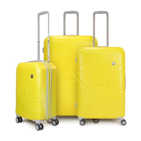 Set De 3 Maletas S+M+L Nautica Palermo Amarillo