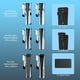 thumbnail image 4 of Compatible con el soporte de pared PS5 Pro/Slim/Console con gancho de almacenamiento y colgador de auriculares de mando para la organización de accesorios de la consola PlayStation 5-Negro, 4 of 10