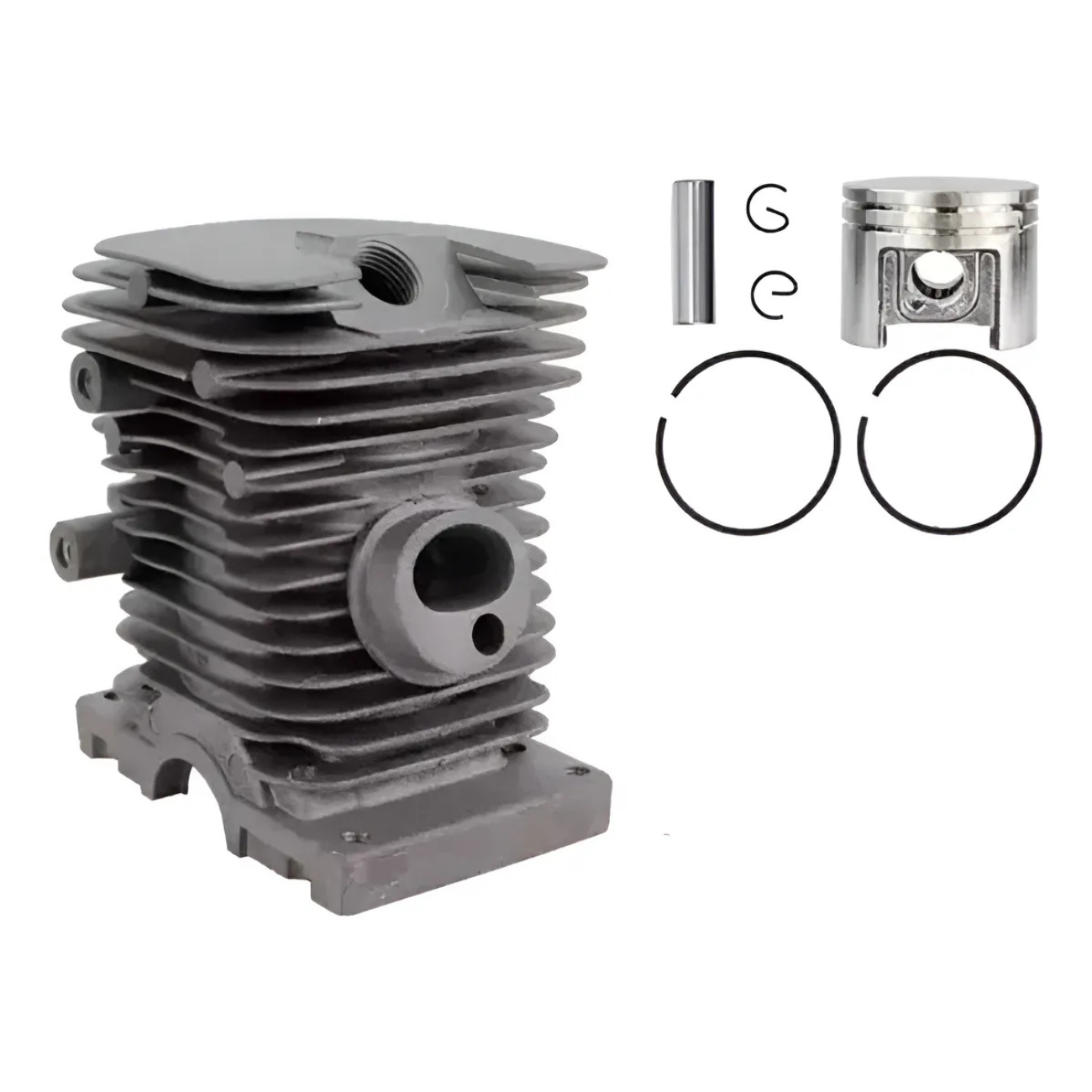 Erux - Kit Cilindro Y Pistón Motosierra Sthil Ms170 Plateado