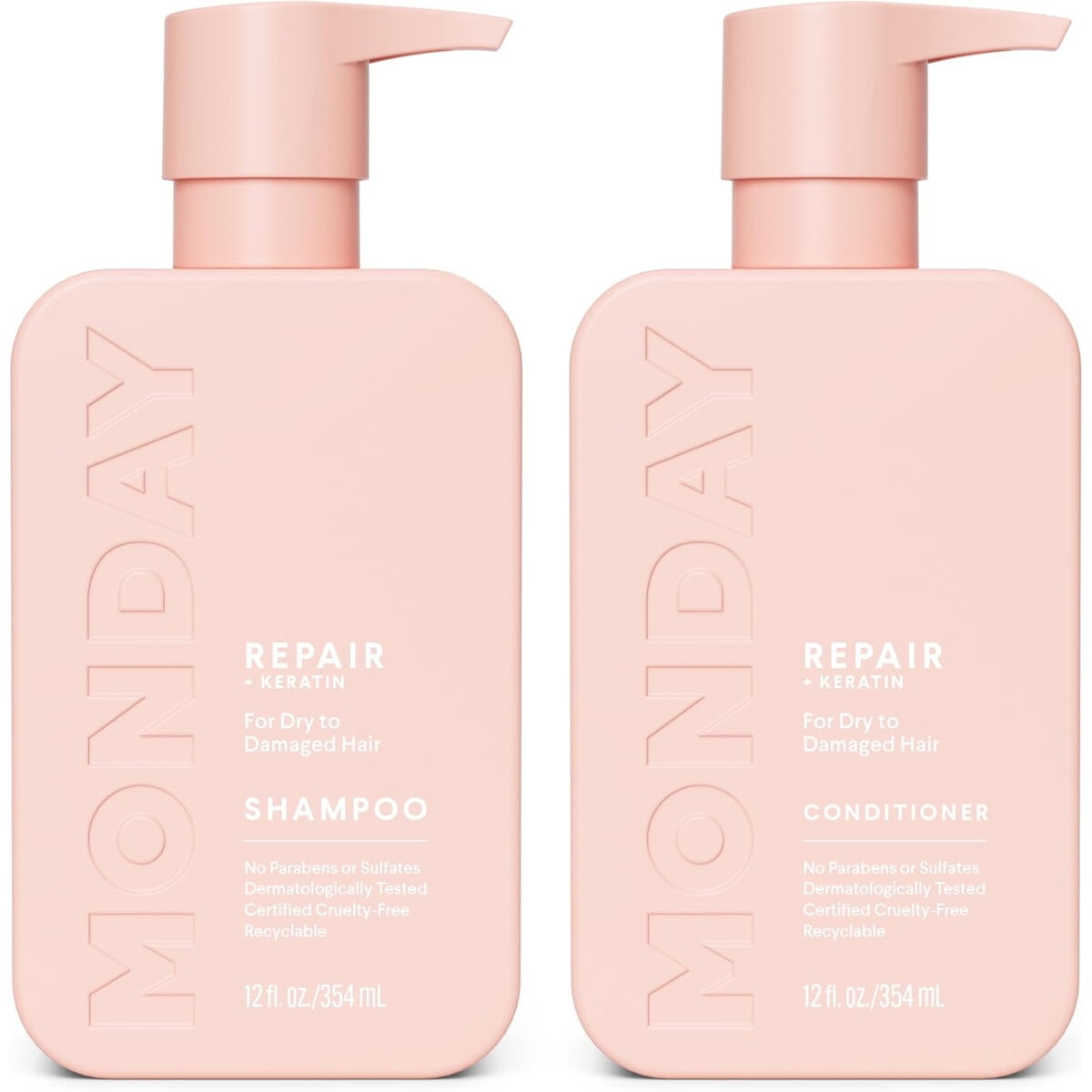 Set Shampoo Y Acondicionador Monday Haircare Repair 12 Oz