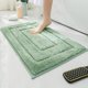 thumbnail image 1 of Xiao Hua Tapete Pequeño Antideslizante para Baño, Tapete de Piso Absorbente Antideslizante, Esponjoso y Suave, Lavable a Máquina, Verde, 24 inches x 16 inches, 1 Pieza, 1 of 4