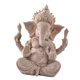 thumbnail image 3 of Estatua Hindú De La Deidad Del Buda Ganesh Sentado En Piedra Arenisca Tallada A Mano 10x9x13cm, 3 of 5