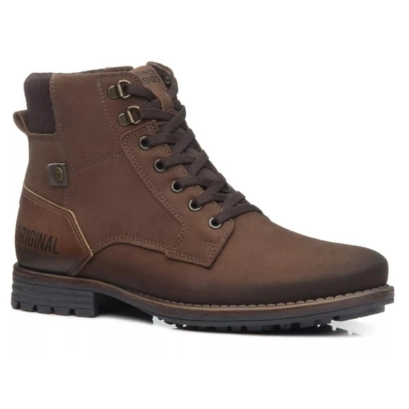 BOTINES PEGADA DE CUERO CAFÉ | 180747-05 - Talla 43