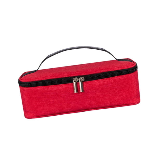 Contenedor De Almuerzo Aislado Bolsa De Refrigeración Térmica Durable Para Adultos Al Aire Libre Rojo