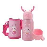 Genérico - Botella De Agua Con Pajita Infantil Termica Niños Lau