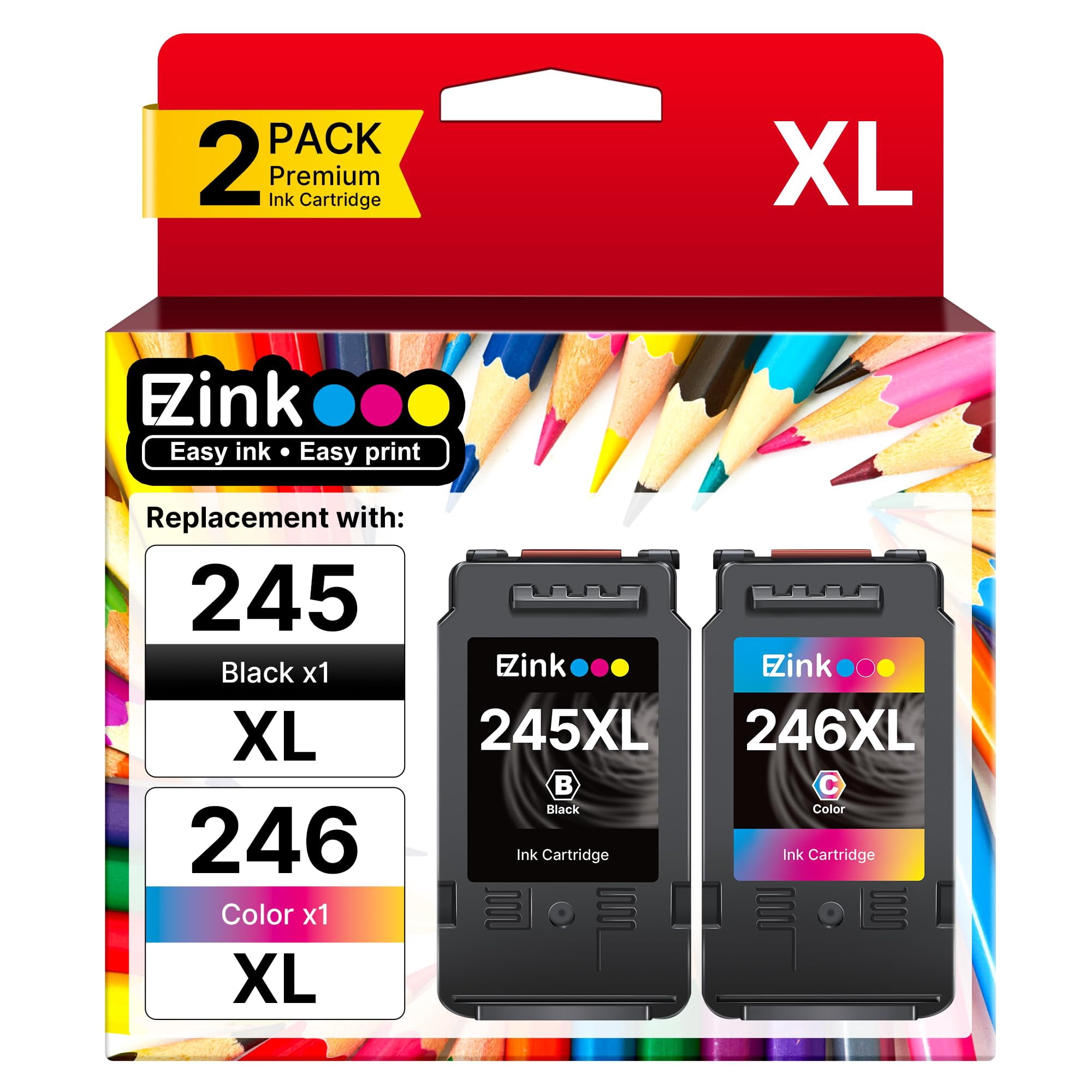 Cartucho De Tinta E-z Ink 245xl 246xl Para Impresora Canon 245 246