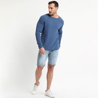 Truval - Sweater Cuello Redondo Azul Piedra Azul