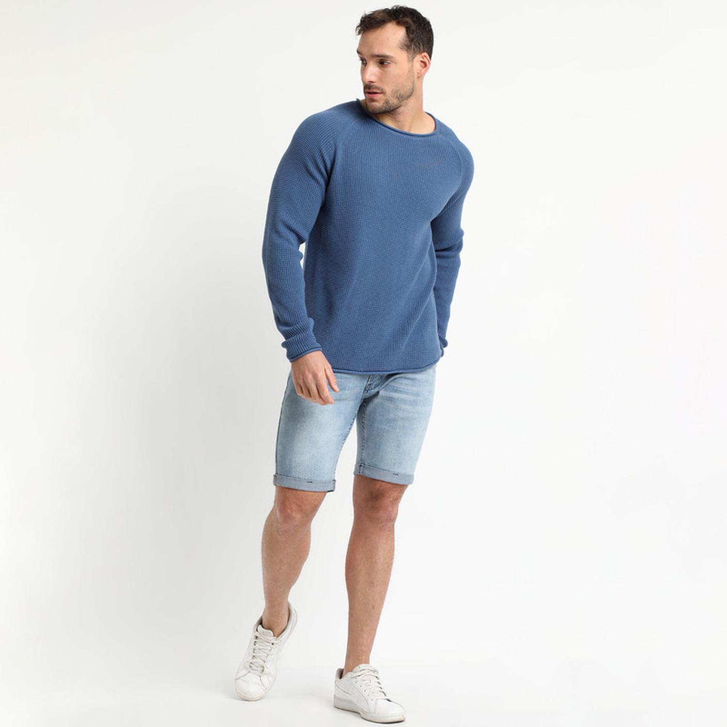 Truval - Sweater Cuello Redondo Azul Piedra Azul